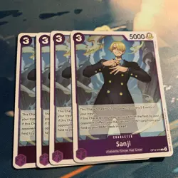 Sanji Playset - OP12-070 x4 - Legacy of the Master - One Piece TCG - English - Image 1