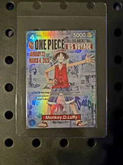 Monkey.D.Luffy [College Basketball US Voyage] P-055 One Piece Promo - Image 1