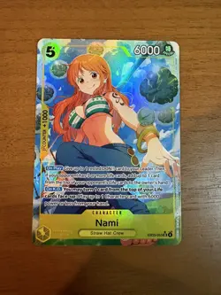 One Piece Card Game Nami SR Alt Art EB03-053 English NM Heroines Edition - Image 1