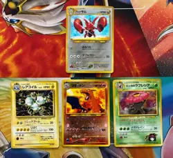 Vintage Pokemon Card Lot WOTC Holo Fire Charizard Scizor - Image 1