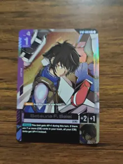 Setsuna F. Seiei (C+) - Celestial Drive (ST07-009) Gundam Card Game - Image 1