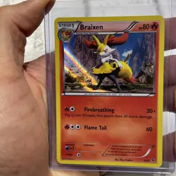 Braixen 9/39 XY Kalos Trainer Kit Pokemon Card TCG - LP+ Pokemon Nintendo Holo - Image 1