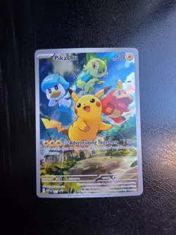 Pikachu SVP 027 Paldea Evolved Pokemon Card Promo - NM - Image 1