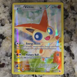 Pokemon Victini Promo Holo Basic 70HP XY117 XY 2016 English Card - Image 1