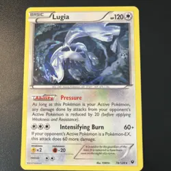 Pokemon Lugia 78/124 Fates Collide Exclusive Cracked Ice Holo Basic Card English - Image 1