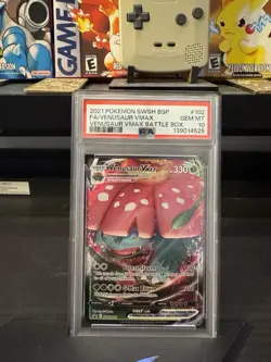 Venusaur VMAX SWSH102 - Black Star Promo - Graded PSA 10 GEM MT Pokemon Card - Image 1