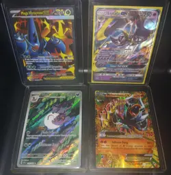 Pokemon Card Lot Arbok 176/162 IR Lunala GX Mega Houndoom EX Heracross EX Holo - Image 1