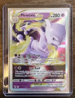 Pokemon TCG Mewtwo VSTAR Holo Ultra Rare Card 031/078 Pokemon Go - Image 1