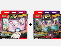 Lot of 2 NEW ~ Pokemon TCG Mega Gengar EX & Diancie EX Battle Decks Cards Pack - Image 1