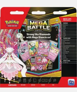 Lot of 2 NEW ~ Pokemon TCG Mega Gengar EX & Diancie EX Battle Decks Cards Pack - Image 2