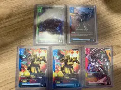 Lot of 5 LR Rarity Cards From GD03 Steel Requiem - Gundam TCG - English NM - Image 1