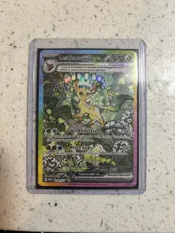 Pokemon TCG SV-Prismatic Evolutions Leafeon EX Card #144/131 - Image 1