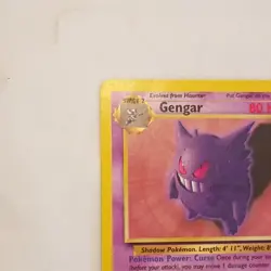 Pokemon Gengar Fossil Rare Regular 20/62 80 HP Stage 2 1999 Card - Image 4