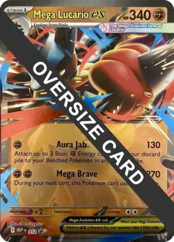 Mega Lucario ex - 012 Pokemon Jumbo Oversized Card - NM - Image 1