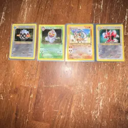 Pokemon TCG Card Lot - 4 Cards, Forretress, Dark Arbok, Hitmontop, Scizor - Image 1