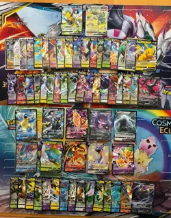 Pokemon Card Lot Full Art Alt Art Fire Charizard Blastoise Venusaur 69 Cards - Image 1