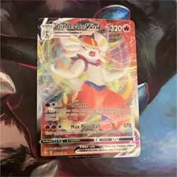 Pokemon Cinderace VMAX Card 019/072 Shining Fates Ultra Rare Holo 320 HP - Image 1