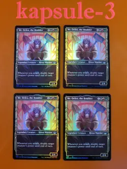 4x Mr. Orfeo, the Boulder | FOIL Showcase | Streets of New Capenna | MTG Magic - Image 1