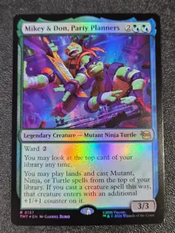 Mikey & Don, Party Planners R Teenage Mutant Ninja Turtles 157 NM - Image 1