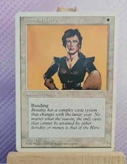 MTG: Benalish Hero - 4th Edition - MP Condition - Image 1
