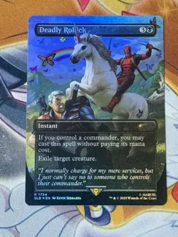 MTG Deadly Rollick Rainbow Foil Deadpool Secret Lair Drop 1754 SLD Magic TCG - Image 1