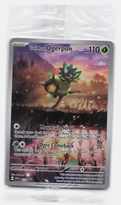 TEAL MASK OGERPON 123 HOLO PROMO SCARLET & VIOLET PROMO POKEMON LIGHTLY PLAYED - Image 2