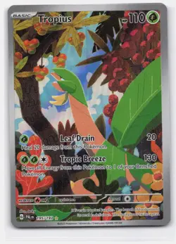 TROPIUS 195/193 ILLUSTRATION RARE PALDEA EVOLVED POKEMON LIGHTLY PLAYED - Image 2