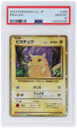 2023 Pokemon Classic Charizard and Ho-Oh Ex Deck Japanese Pikachu #8 PSA 10 - Image 1