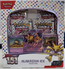 Pokemon TCG Scarlet & Violet 151 Alakazam ex Collection Box Sealed 820650855269 - Image 1