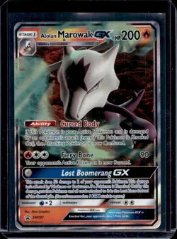 2019 Pokemon SM Black Star Promos Alolan Marowak #SM187 - Image 1