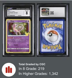 Mew - Holo Celebrations Anniversary Edition 2021 Pokemon 011/025 - CGC 8 NM MINT - Image 2