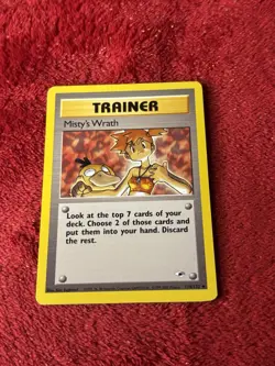 Misty's Wrath 114/132 Gym Heroes Regular Pokemon Card Lp - Image 1