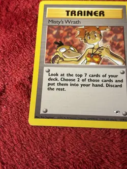 Misty's Wrath 114/132 Gym Heroes Regular Pokemon Card Lp - Image 3
