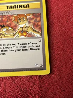 Misty's Wrath 114/132 Gym Heroes Regular Pokemon Card Lp - Image 4