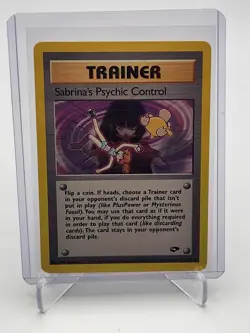1999 Pokemon Sabrina's Psychic Control Gym Challenge 121/132 Uncommon LP TCG - Image 1