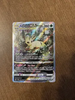 Pokemon TCG Leafeon Vstar from Crown Zenith Galarian Gallery GG35/70 - Image 1