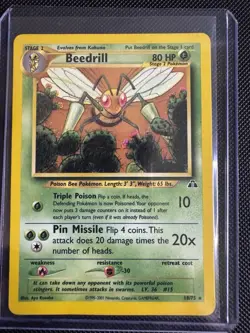 Beedrill - 18/75 Rare Neo Discovery - Pokemon TCG - Image 1