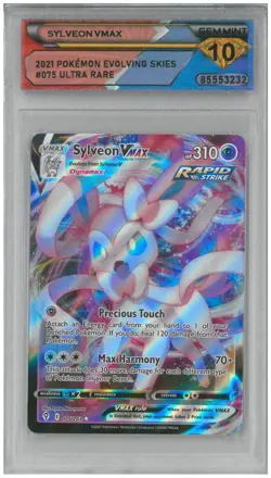 2021 Pokemon Evolving Skies SYLVEON VMAX #075/203 Ultra Rare 💎 DSG 10 Gem Mint - Image 1