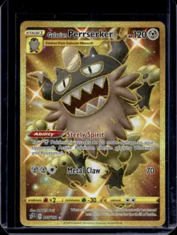 2020 Pokemon SWSH Rebel Clash Galarian Perrserker #205/192 - Image 1