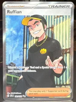 Pokemon Ruffian 181/159 Sv09: Journey Together Ultra Rare (Full Art) Holo Card - Image 1