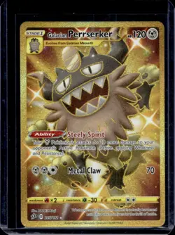 2020 Pokemon SWSH Rebel Clash Galarian Perrserker #205/192 - Image 1