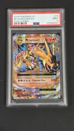 PSA 9 M Charizard EX 13/108 XY Evolutions Ultra Rare Pokemon 2016 - Image 1