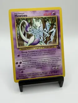 Pokemon TCG Mewtwo 12 WOTC Black Star Promo Christopher Rush 1998 - Image 1