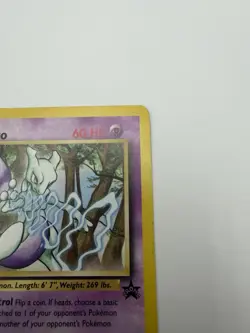 Pokemon TCG Mewtwo 12 WOTC Black Star Promo Christopher Rush 1998 - Image 3