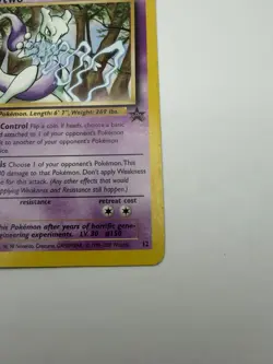 Pokemon TCG Mewtwo 12 WOTC Black Star Promo Christopher Rush 1998 - Image 4