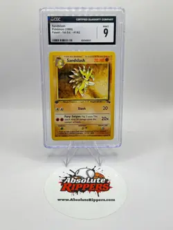 1999 Pokemon Fossil Sandslash 41/62 1st Edition CGC 9 - Image 1