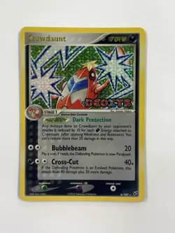 Pokemon TCG Crawdaunt 6/107 Holo Ex Deoxys Stamped Moderately Played - Image 1
