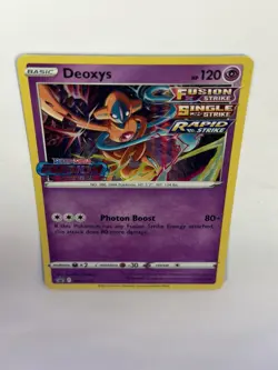 Pokemon TCG Deoxys Swsh170 Holo Sword & Shield Fushion Strike Stamped Promo - Image 5