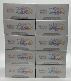 Lot of (10) Pokemon TCG Prismatic Evolutions Elite Trainer Boxes SEALED NEW - Image 4
