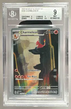 3193 Charmeleon 2023 Pokemon Scarlet Violet 151 #169 BGS 9 - Image 1